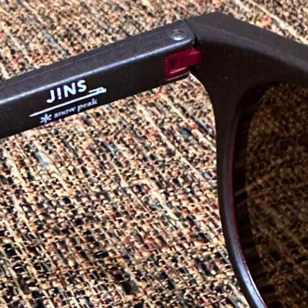 JINS ×  Peak Rubber サングラス 偏光レンズ　土カラー