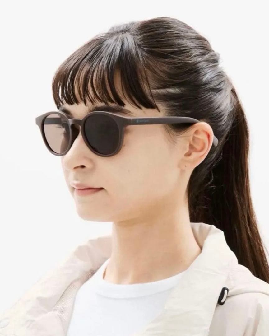 JINS ×  Peak Rubber サングラス 偏光レンズ　土カラー