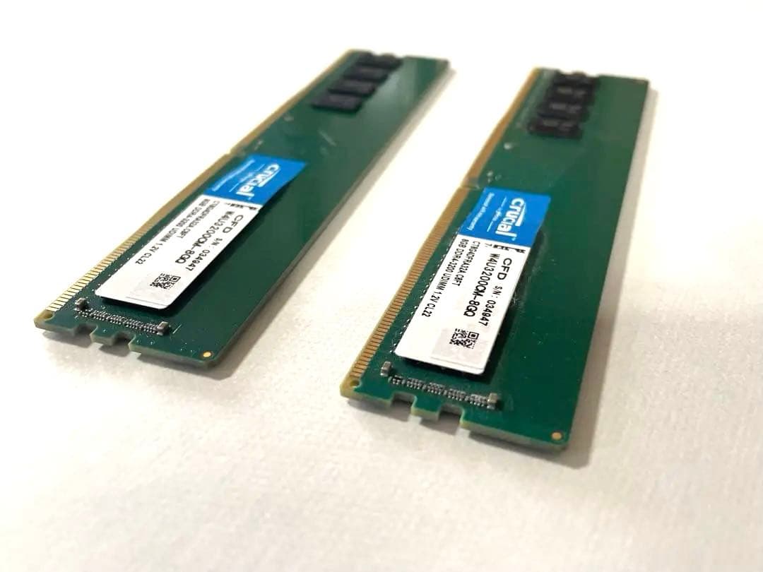 Crucial DDR4 16GB (8GB × 2枚) メモリ