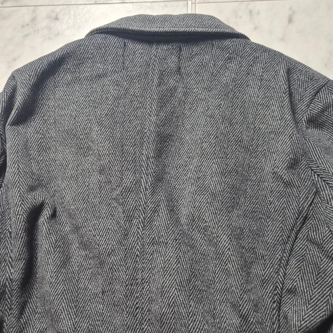 【美品】カルバンクライン カシミヤ混 テーラードジャケット エルボーパッチ M