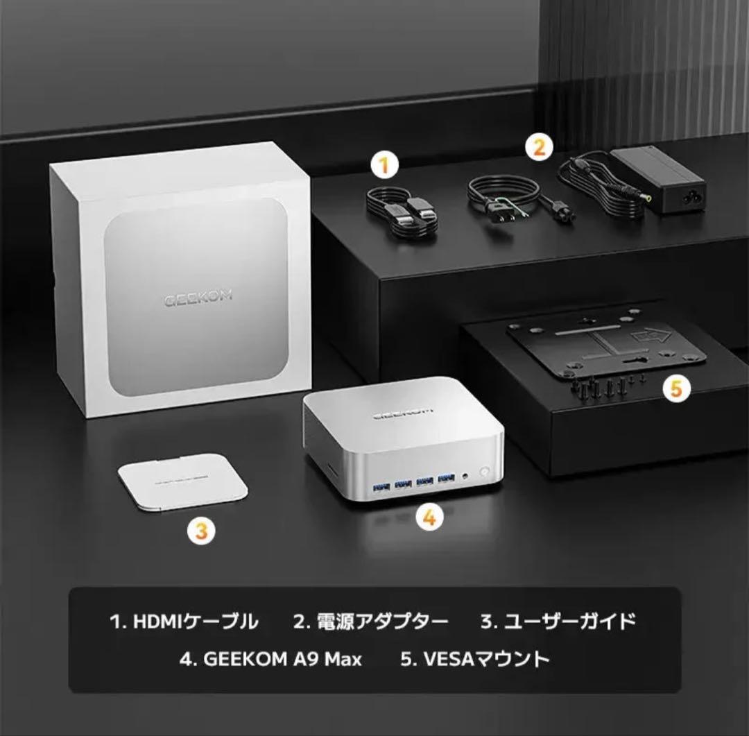 GEEKOM A9 Max 2TBミニPC