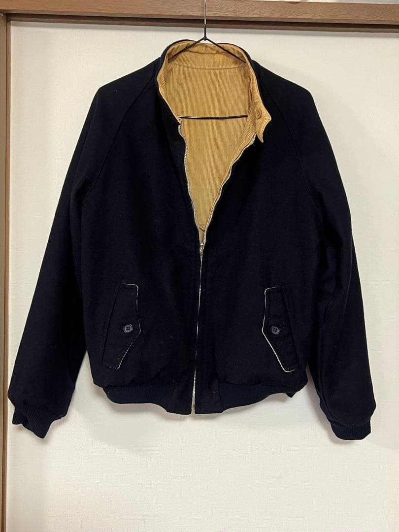 80s AUTHENTIC IMPORTS リバーシブル　ハリントンジャケット