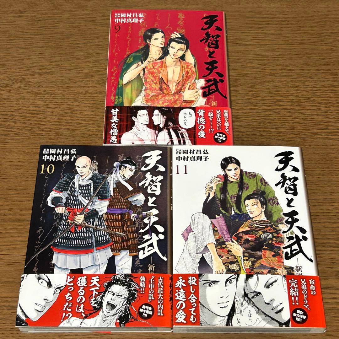 【漫画・全巻初版・帯付き】天智と天武 新説・日本書紀 全11巻セット／中村真理子