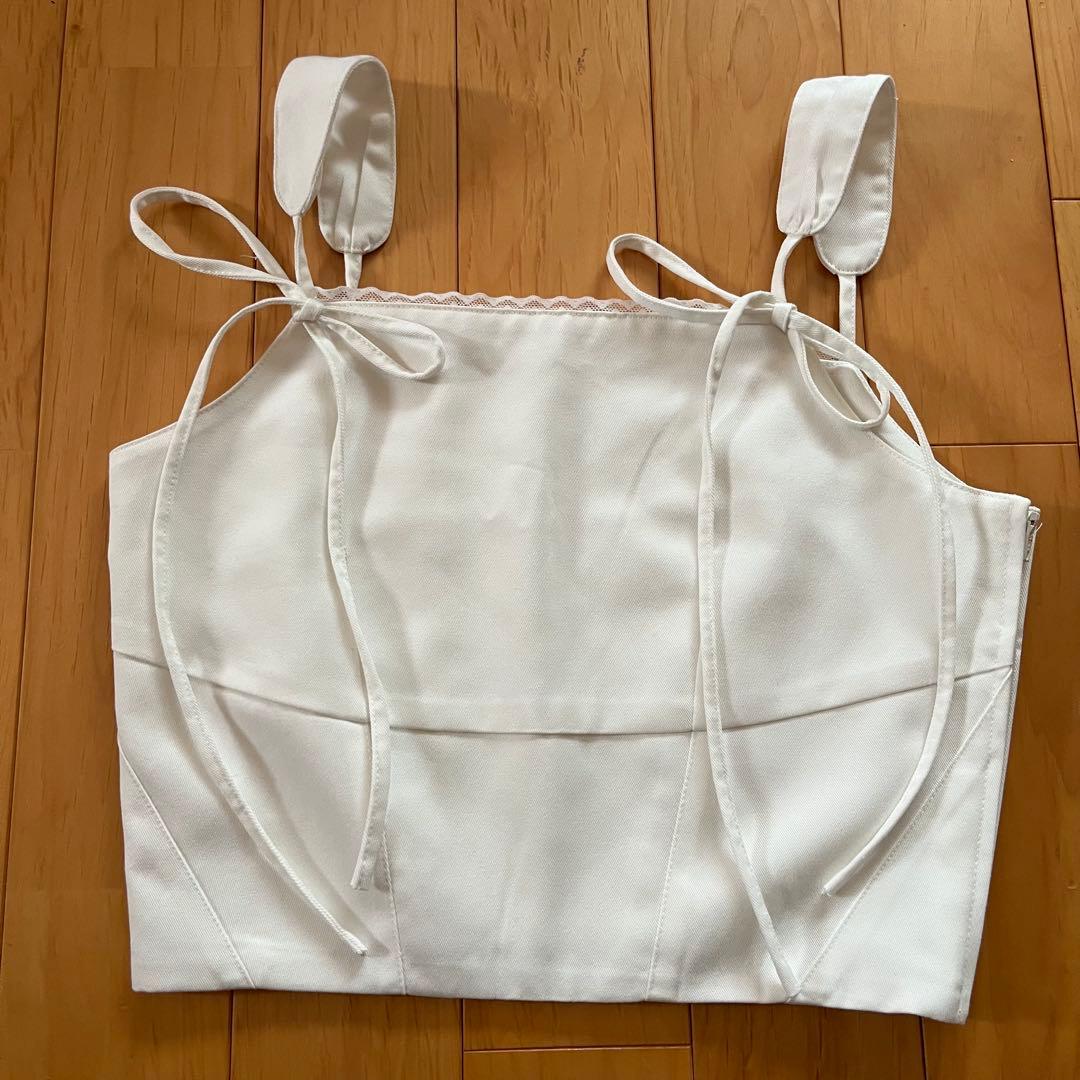美品　　andmary リボン　キャミソール
