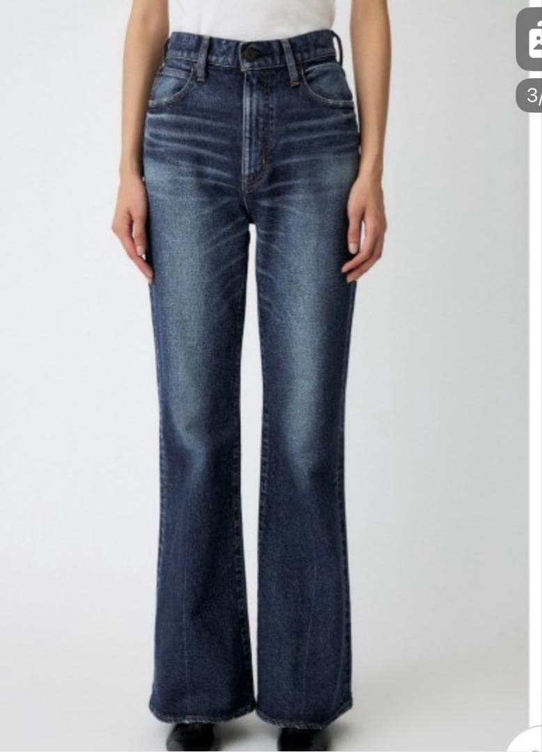新品　moussy MVS D/BLU FLARE 26 インチ　フレアデニム