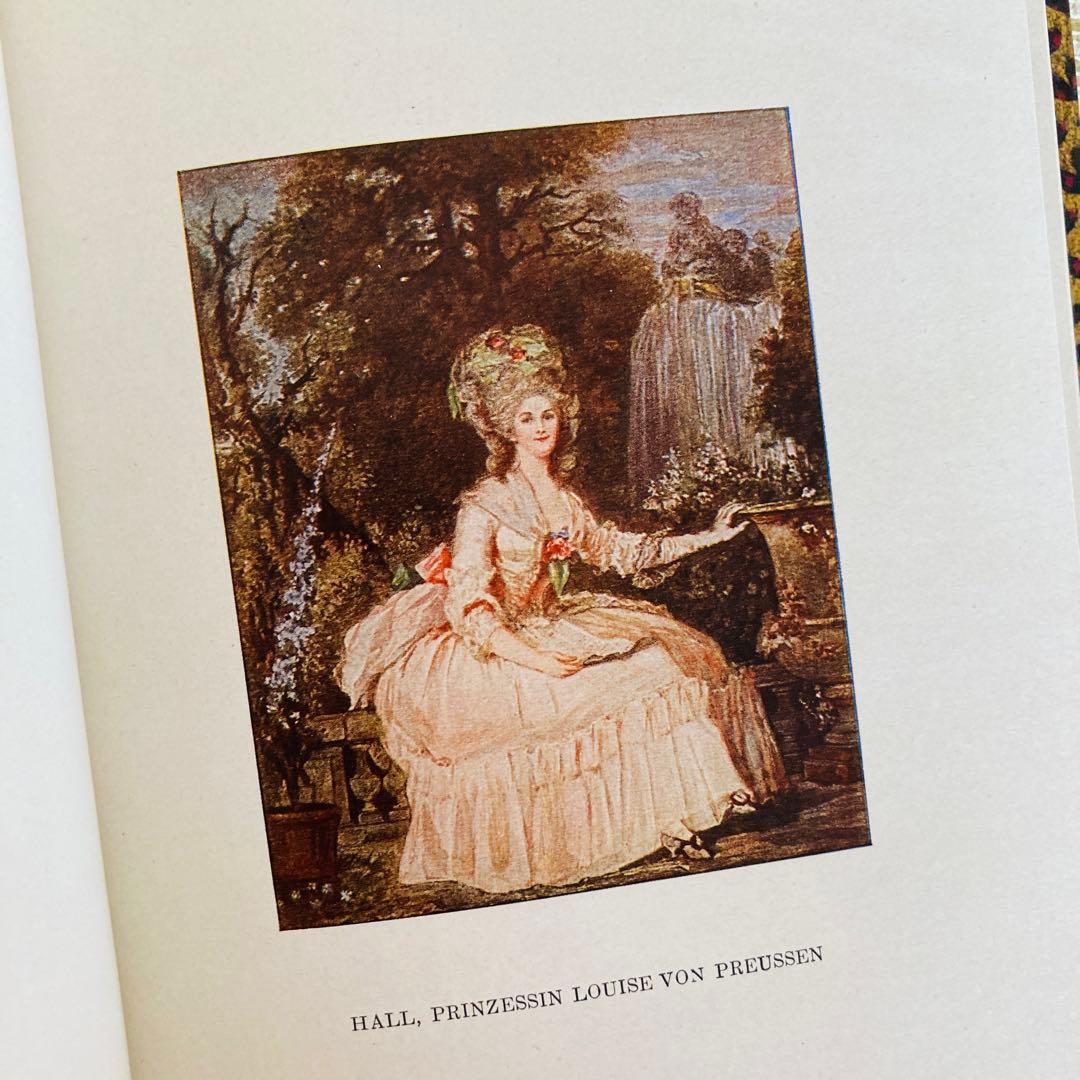 洋書　古書　ドイツの美しいアンティークブック　ミニアチュール　シルエット画