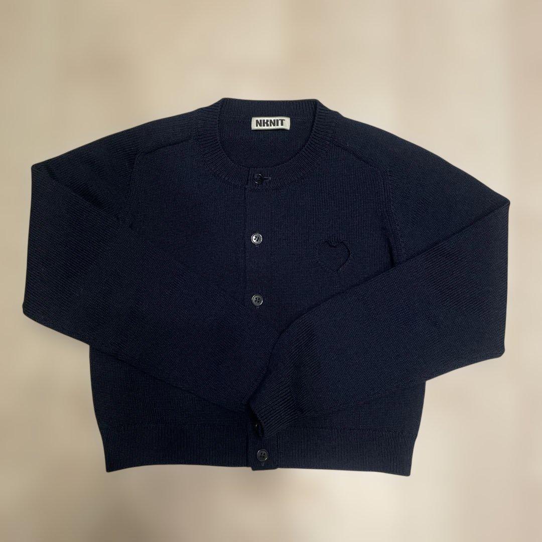 nknit NKNIT♡hole KNIT cardigan ショート丈