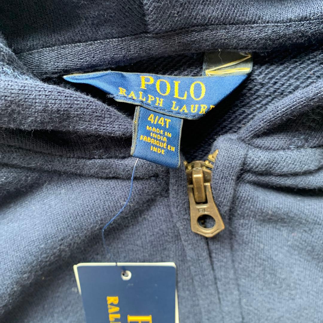 【新品】Polo Ralph Lauren フード付きスエット セットアップ4T