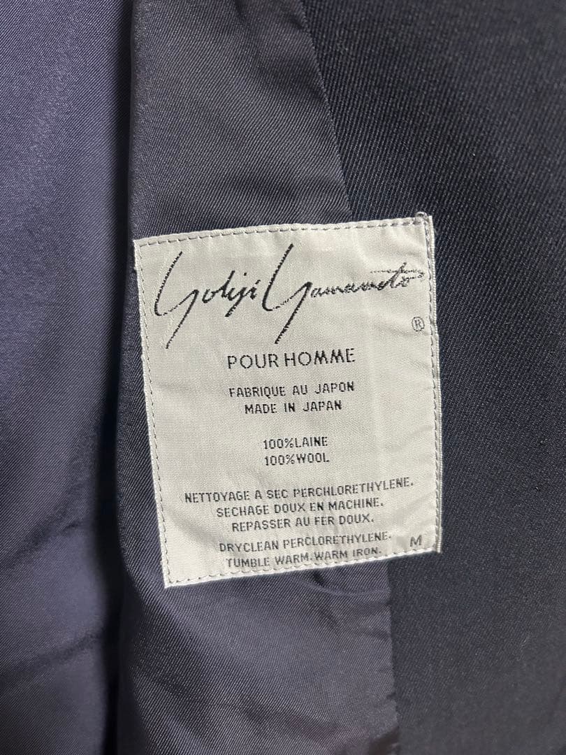 Yohji Yamamoto POUR HOMME 3Bジャケット ネイビー