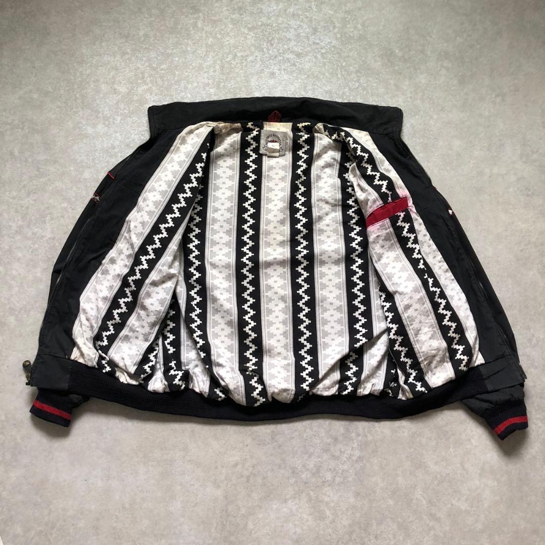 90sヴィンテージ カナダ製 ダービーブルゾン ネイティブウエスタン黒 刺繍 L