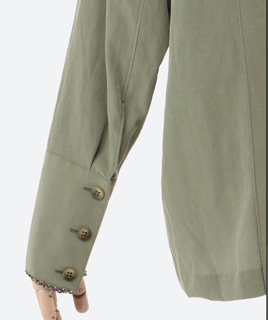 AKIRANAKA /アキラナカ Oliviachain trim blouse