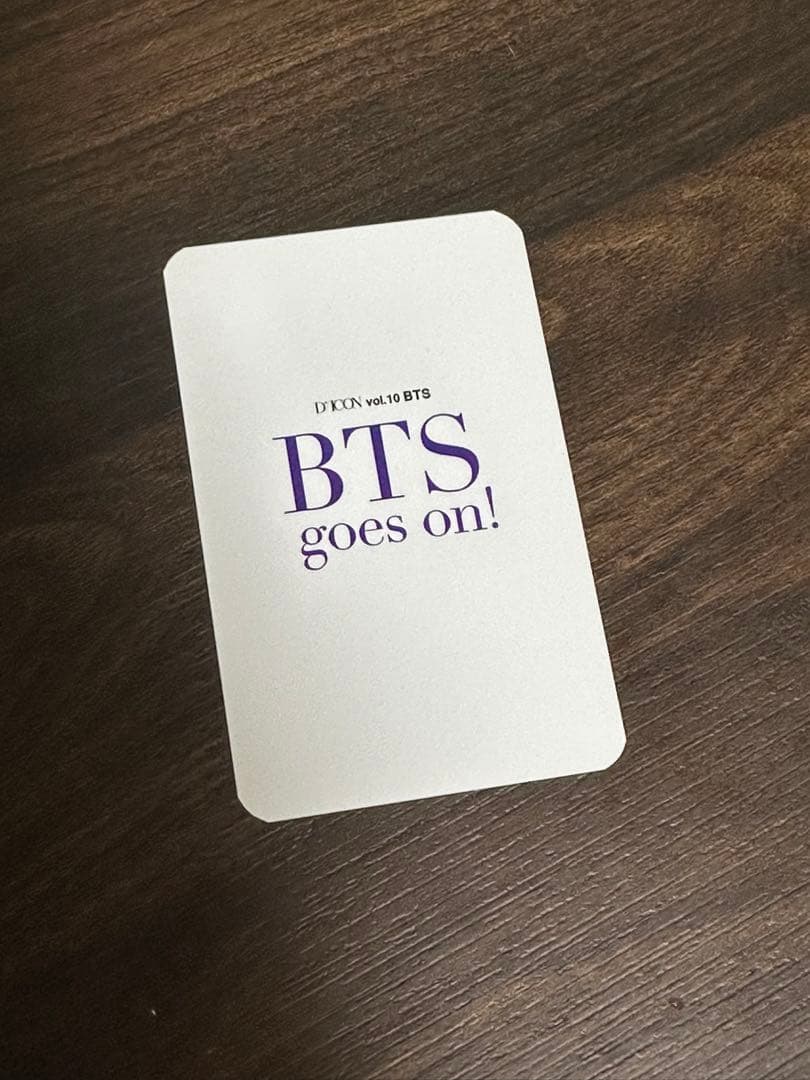 BTS DICON トレカ　中国特典 ジョングク