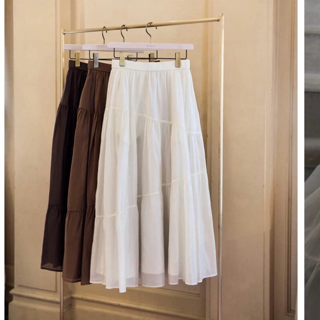 スカート herlipto Asymmetry Tiered Skirt M
