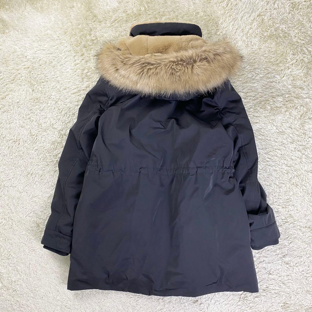 【美品】ZARA trf 2way中綿モッズコート ファー ボア L ブラック