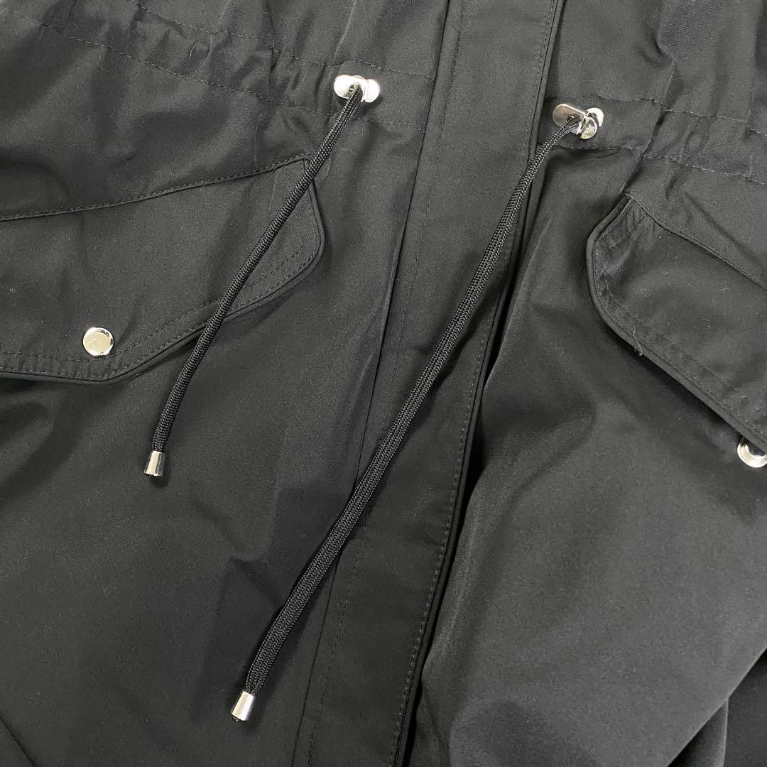 【美品】ZARA trf 2way中綿モッズコート ファー ボア L ブラック