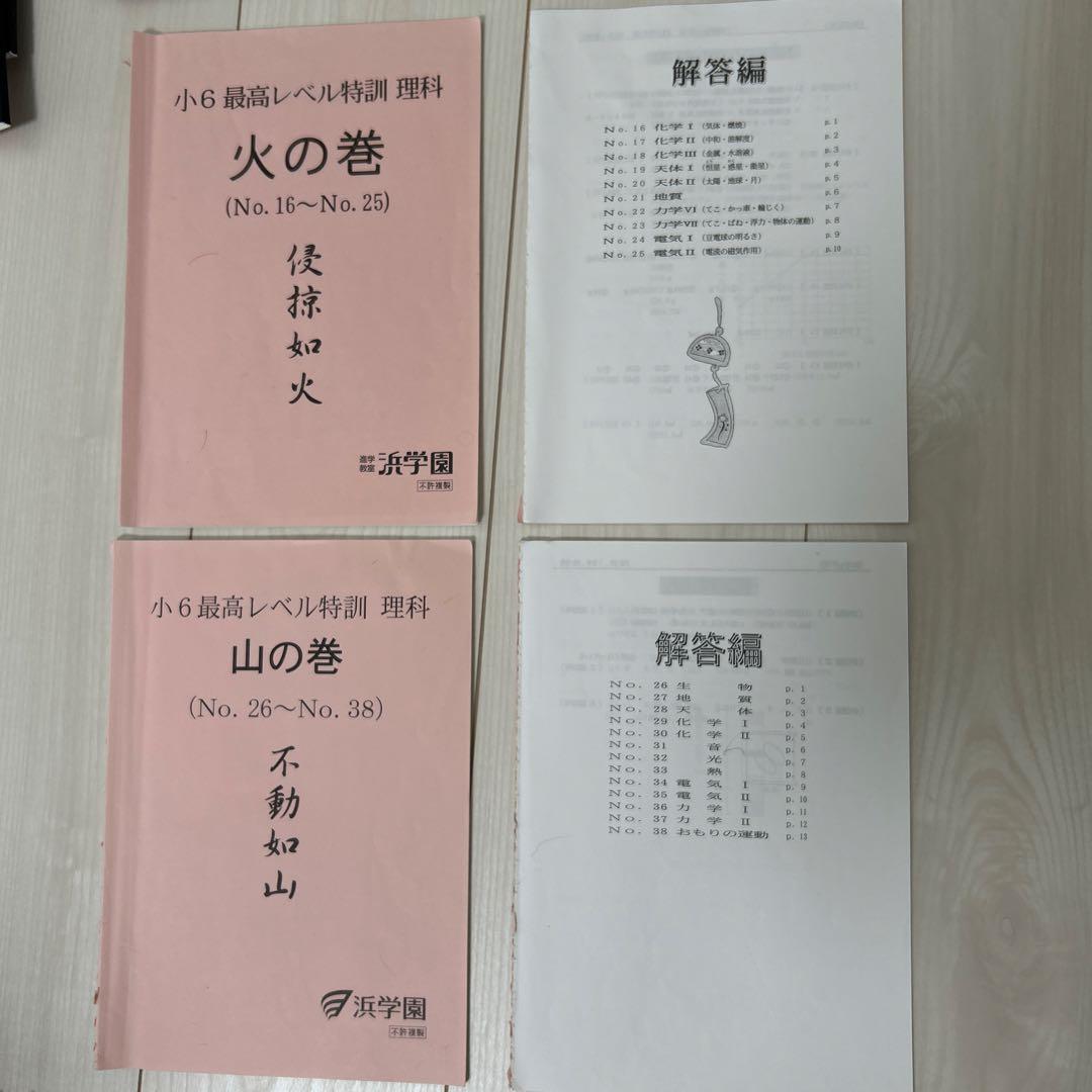 小6 最高レベル特訓問題集　国語　理科　算数　6年生