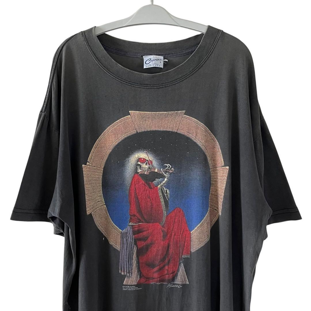 90s Cronies スカル バイオリン Tシャツ USA製 バンドT VTG
