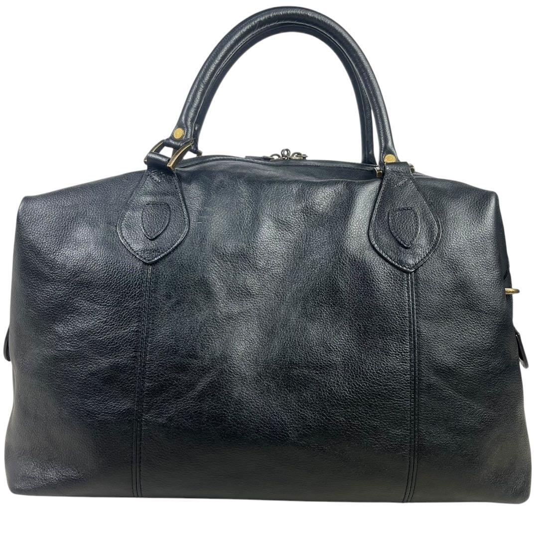 激レア　美品 バブアー　ボストンバッグ　2way レザー　ブラック ショルダー
