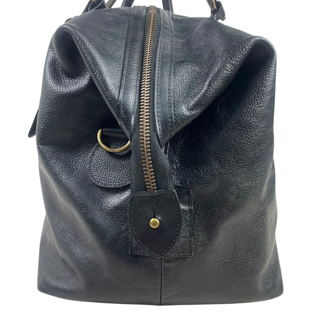 激レア　美品 バブアー　ボストンバッグ　2way レザー　ブラック ショルダー