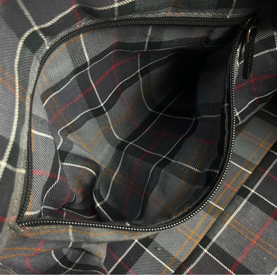 激レア　美品 バブアー　ボストンバッグ　2way レザー　ブラック ショルダー