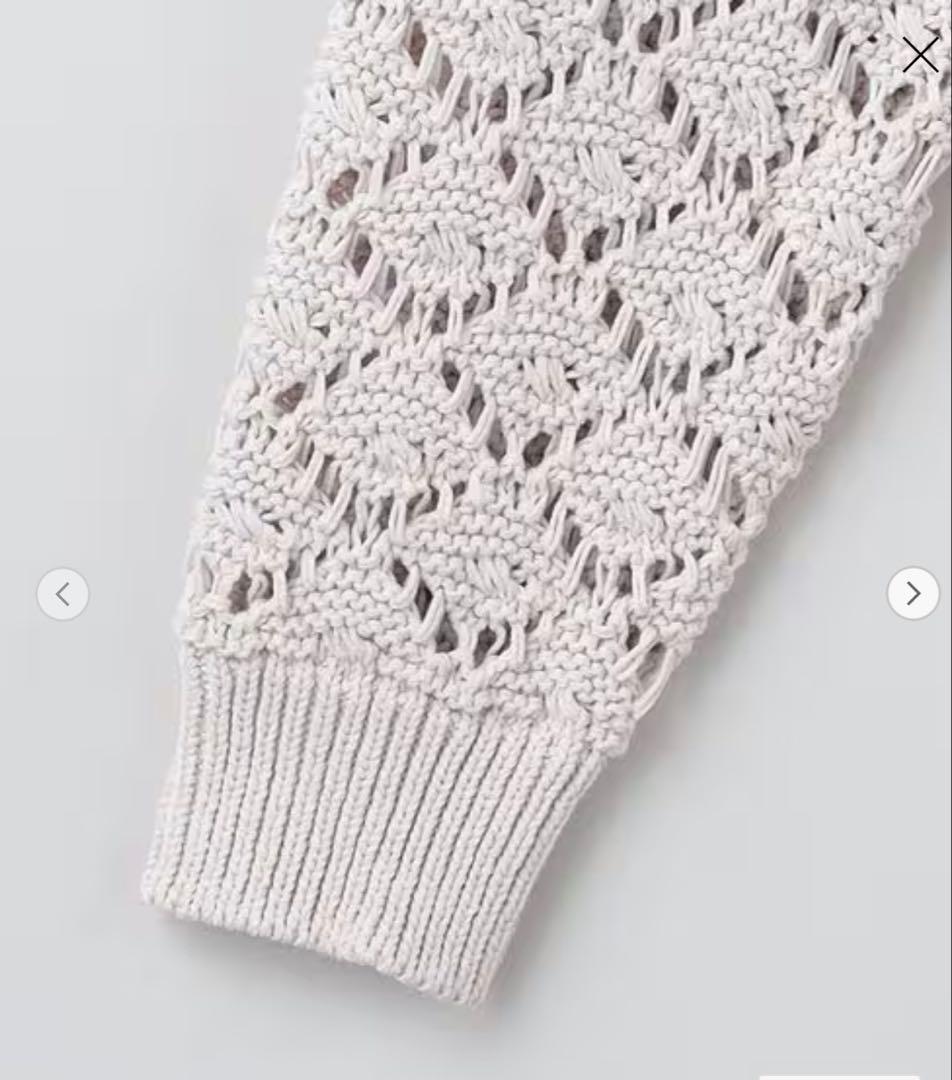 美品♡ 6(ROKU) スカシ Vネック カーディガン