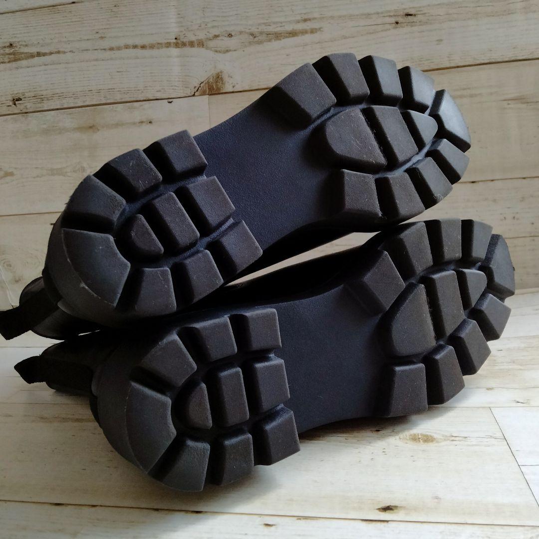 無印良品✦レザー　サイドゴア　チェルシーブーツ　ブラック25cm