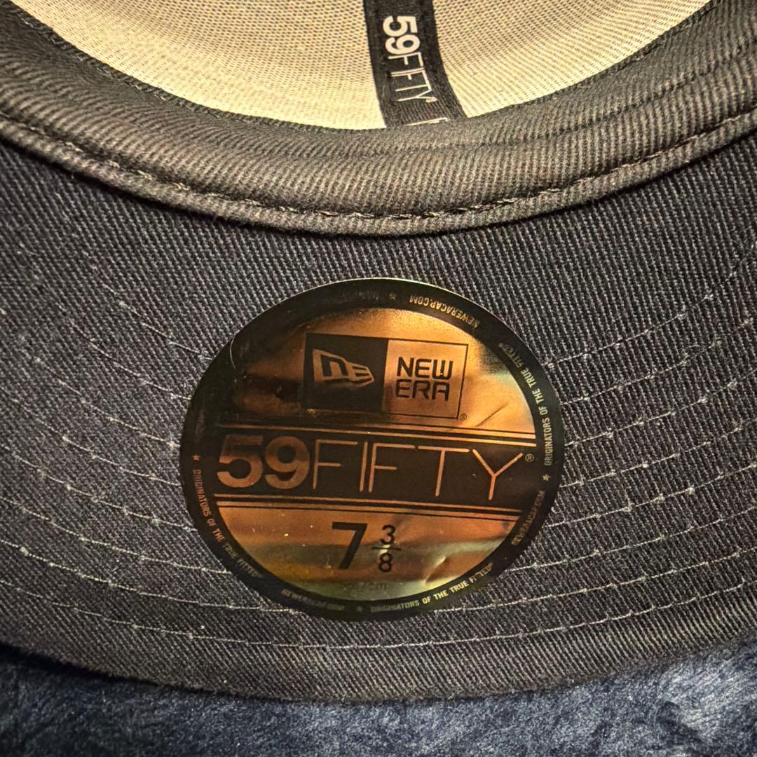 supreme newera キャップ 7 3/8 59FIFTY ブラック