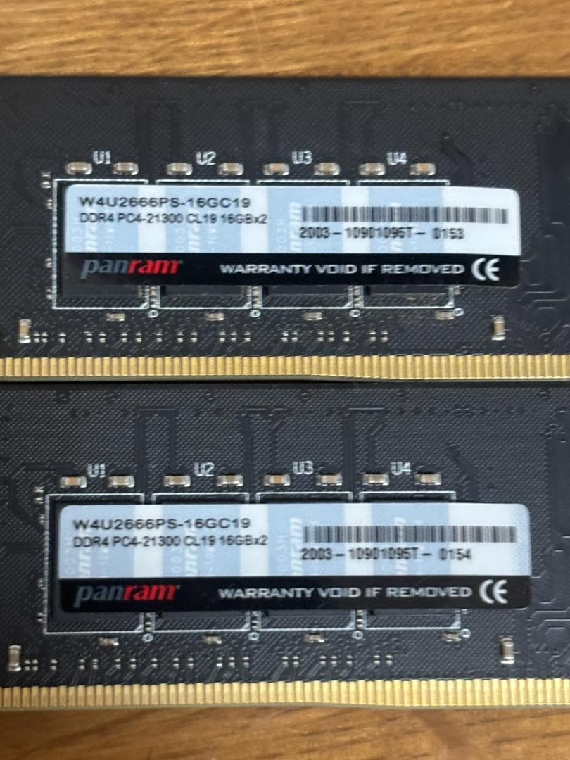 Panram ddr4 2666 32GB (16GB×2)