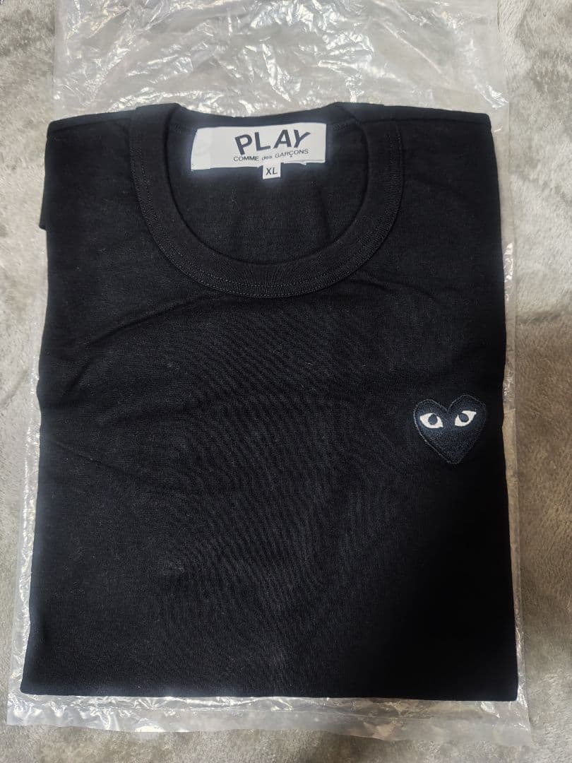 プレイ コムデギャルソン メンズ Tシャツ XL AZ-T064 ブラック