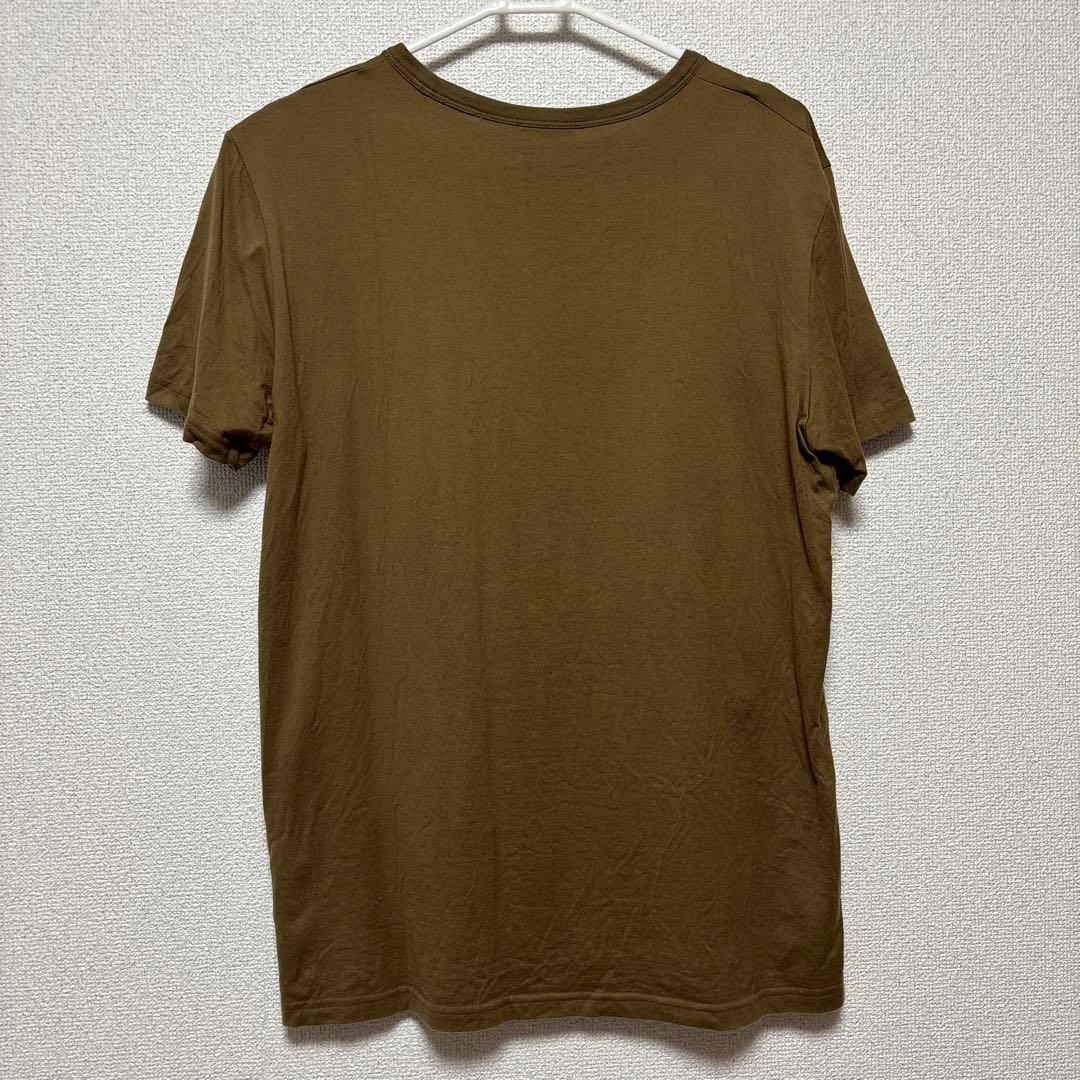 Dior ブラウン Tシャツ ロゴ刺繍