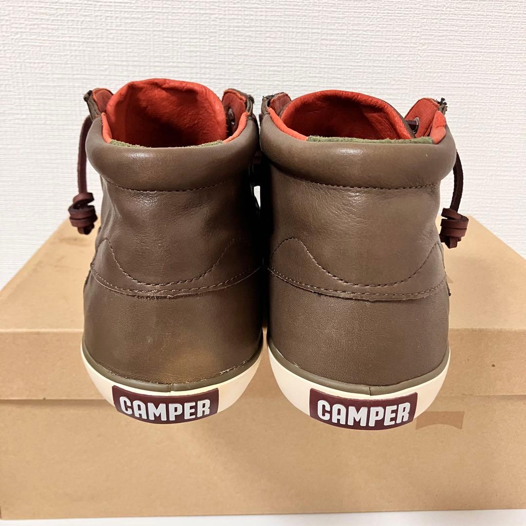 CAMPER カンペール RO ブラウン ミッドカット レースアップ　シューズ