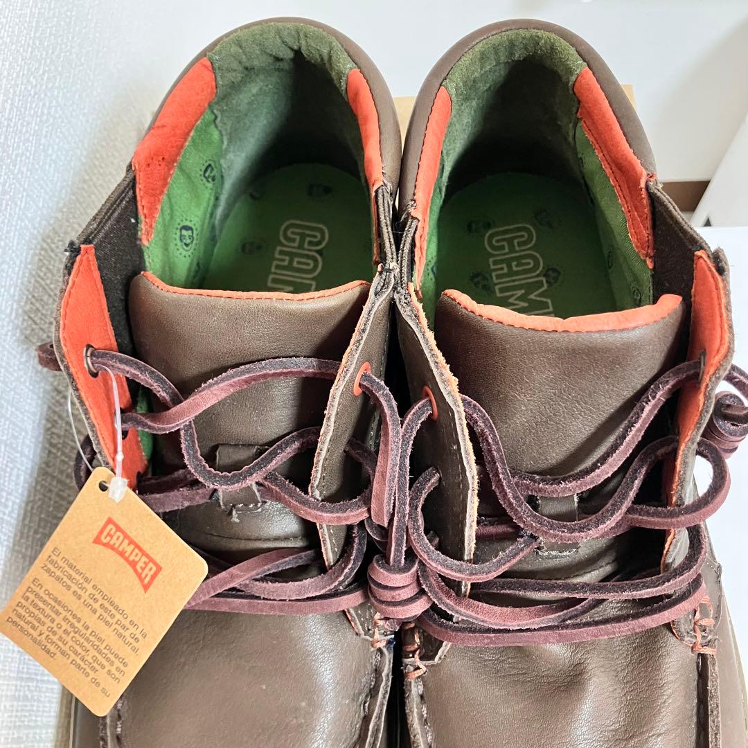 CAMPER カンペール RO ブラウン ミッドカット レースアップ　シューズ