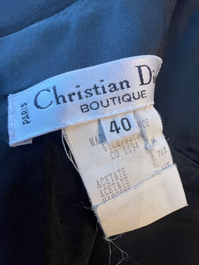 値下げ‼️Christian Dior40 黒 フレアロングスカート