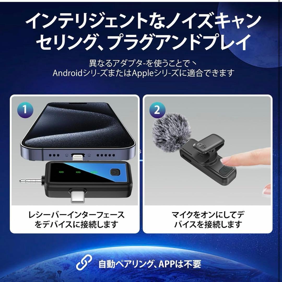 ワイヤレスマイク 3-in-1 ユニバーサルレシーバー
