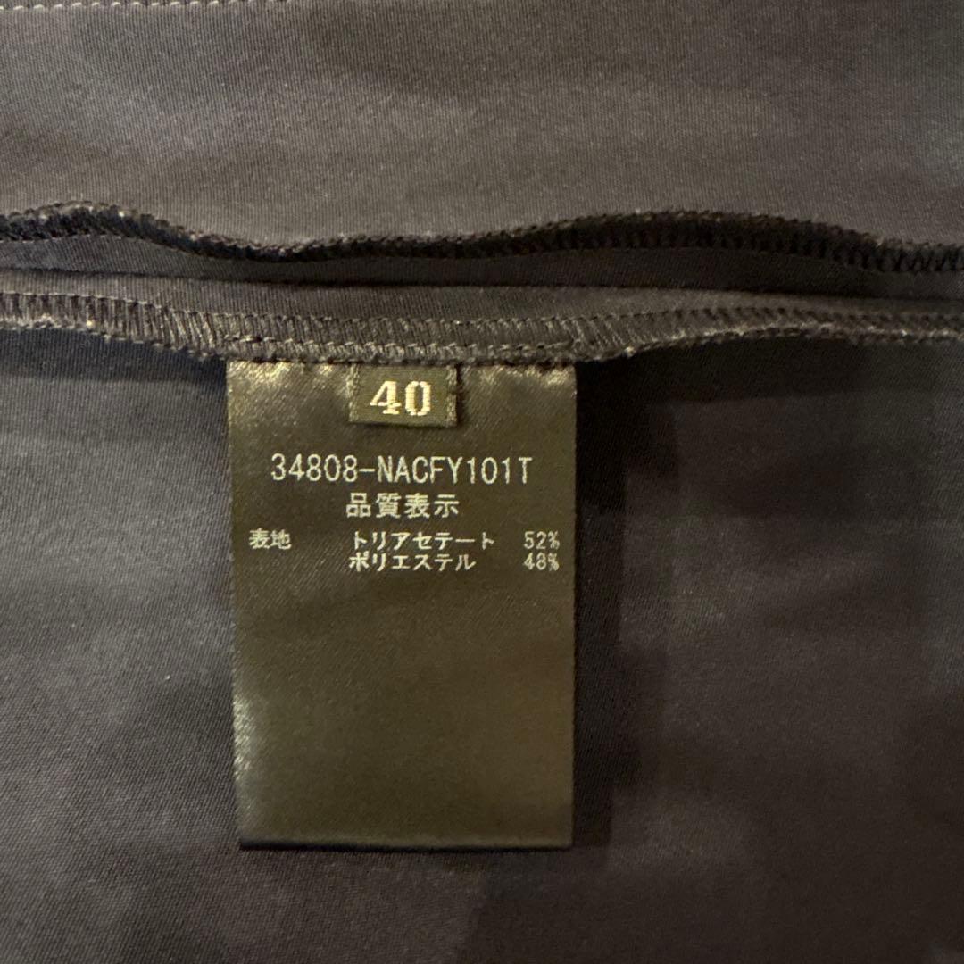 FOXEY NEW YORK ジップアップコート ネイビー　七分袖 ストレッチ