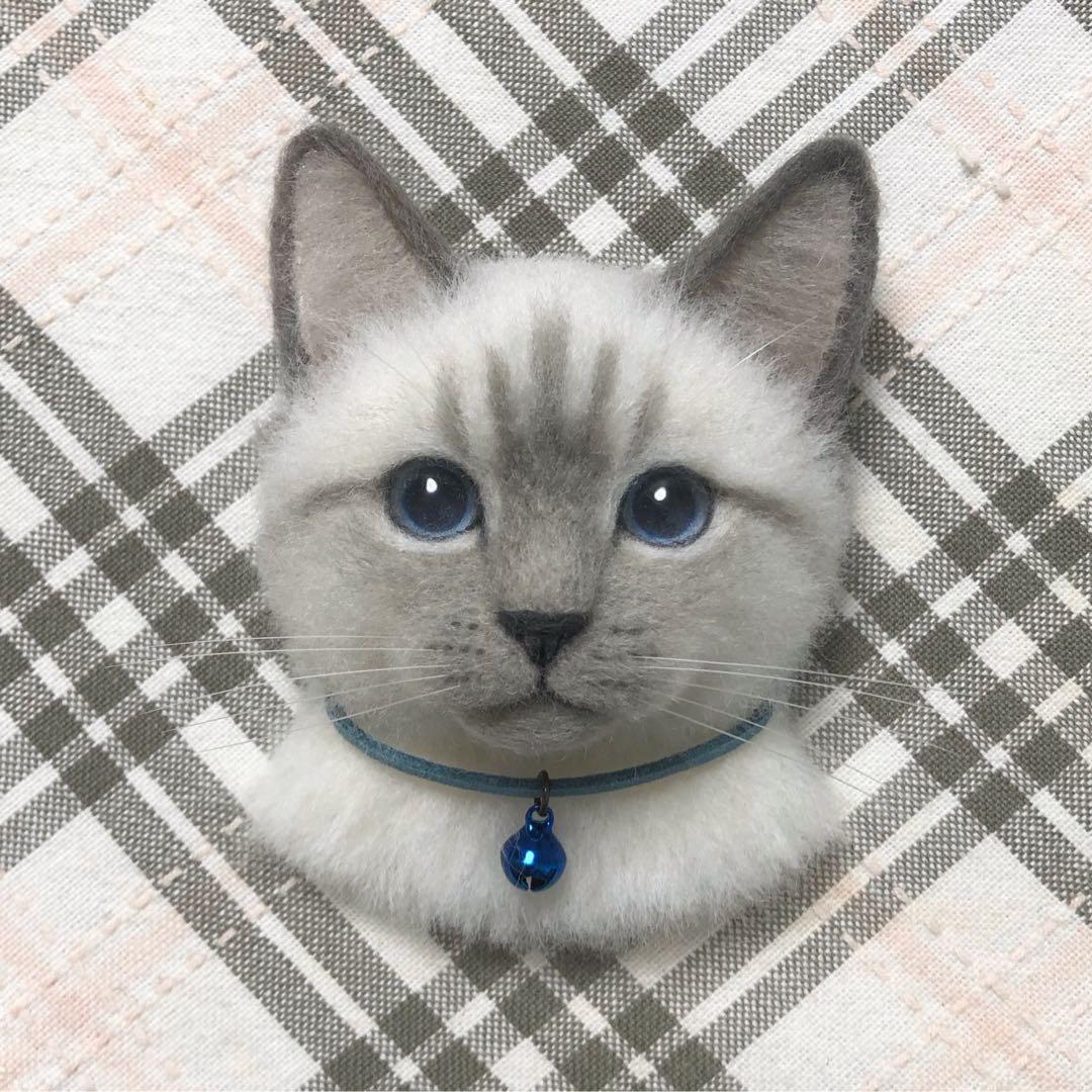 羊毛フェルト 猫 ハンドメイド Singapura