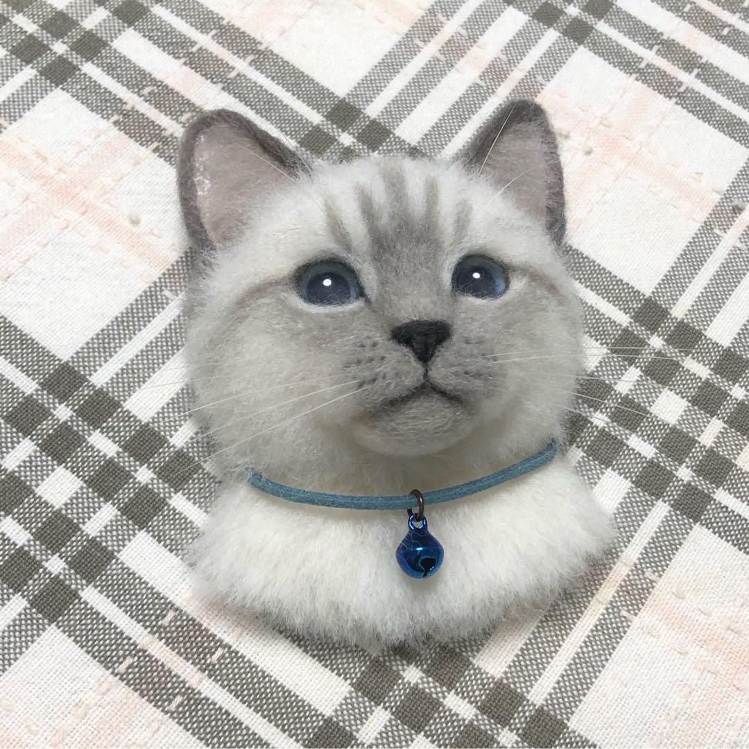 羊毛フェルト 猫 ハンドメイド Singapura