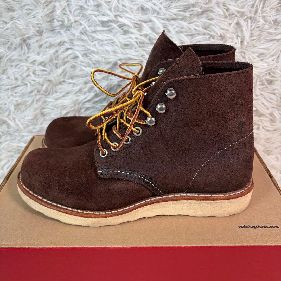 未使用級/箱有り✨REDWING 8164 スエード ブーツ 23.5 濃茶