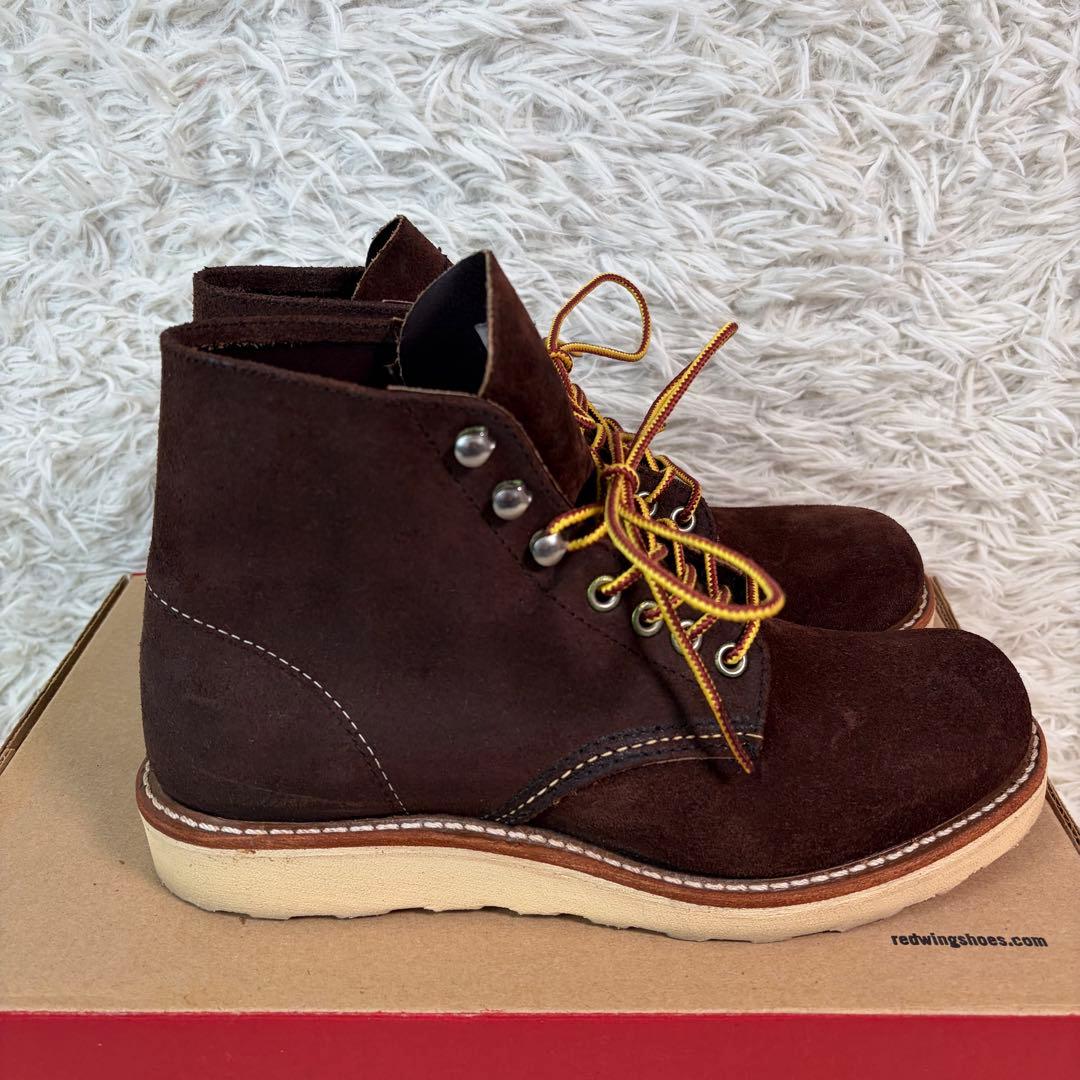 未使用級/箱有り✨REDWING 8164 スエード ブーツ 23.5 濃茶