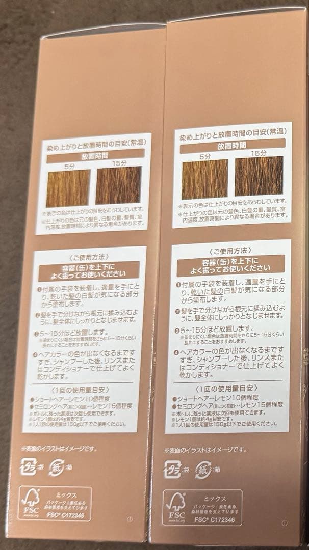 【未使用】ヘアボーテ エクラ ボタニカル エアカラーフォーム　150g 2箱