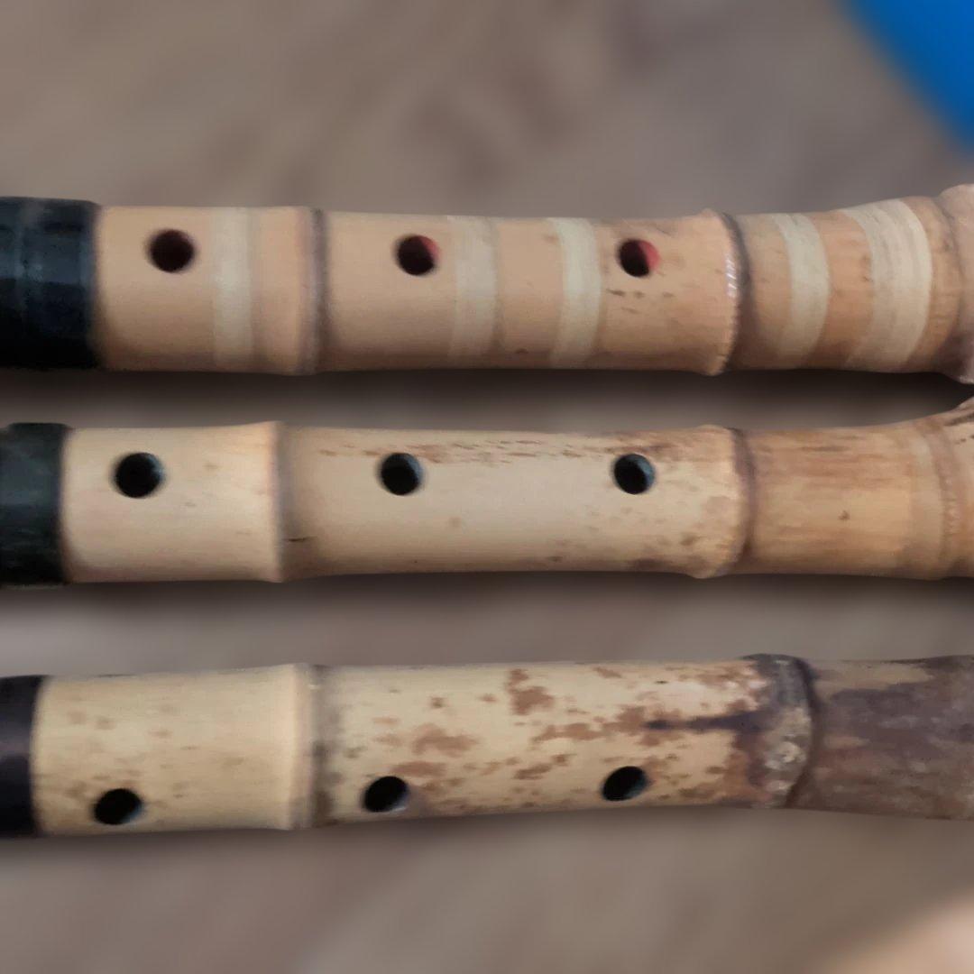 尺八本体 竹製 3本セット