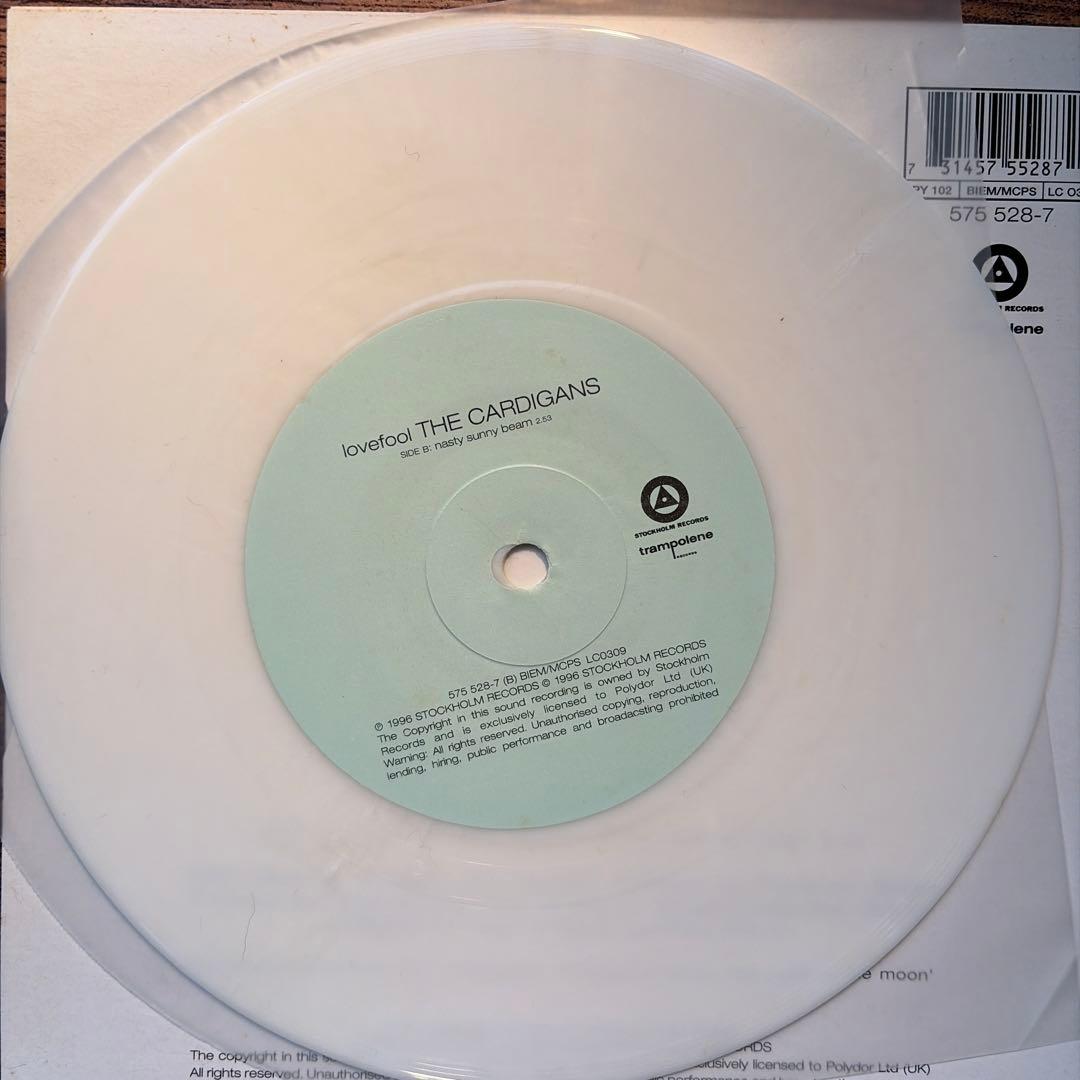 The Cardigans lovefool 7” limited white