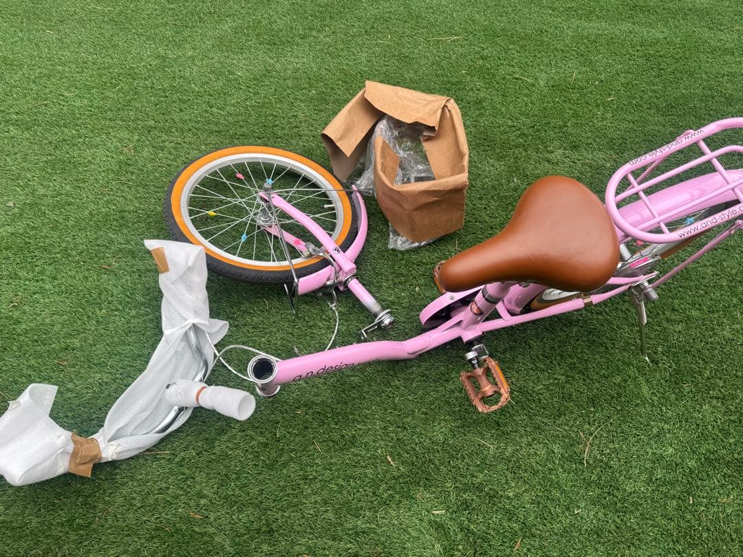 【送料込み】18インチ自転車 女の子向け