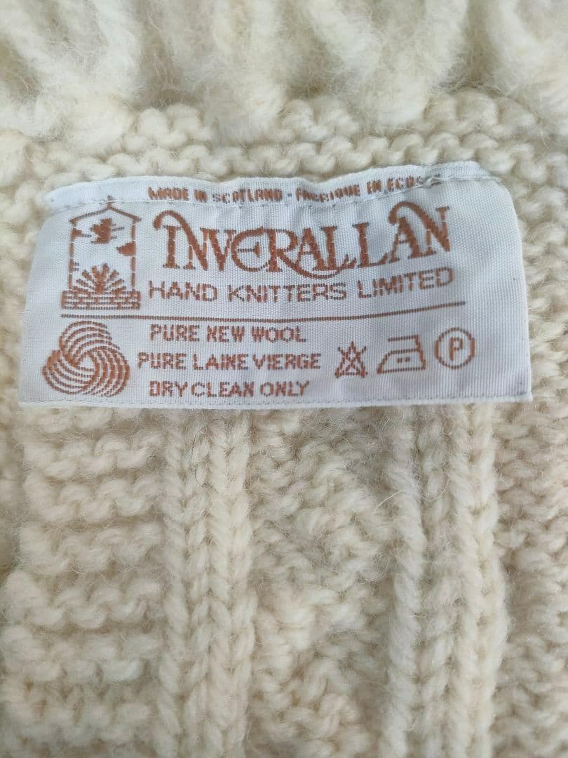 インバーアラン 22F Rib & Cable Scarf　ケーブルマフラー