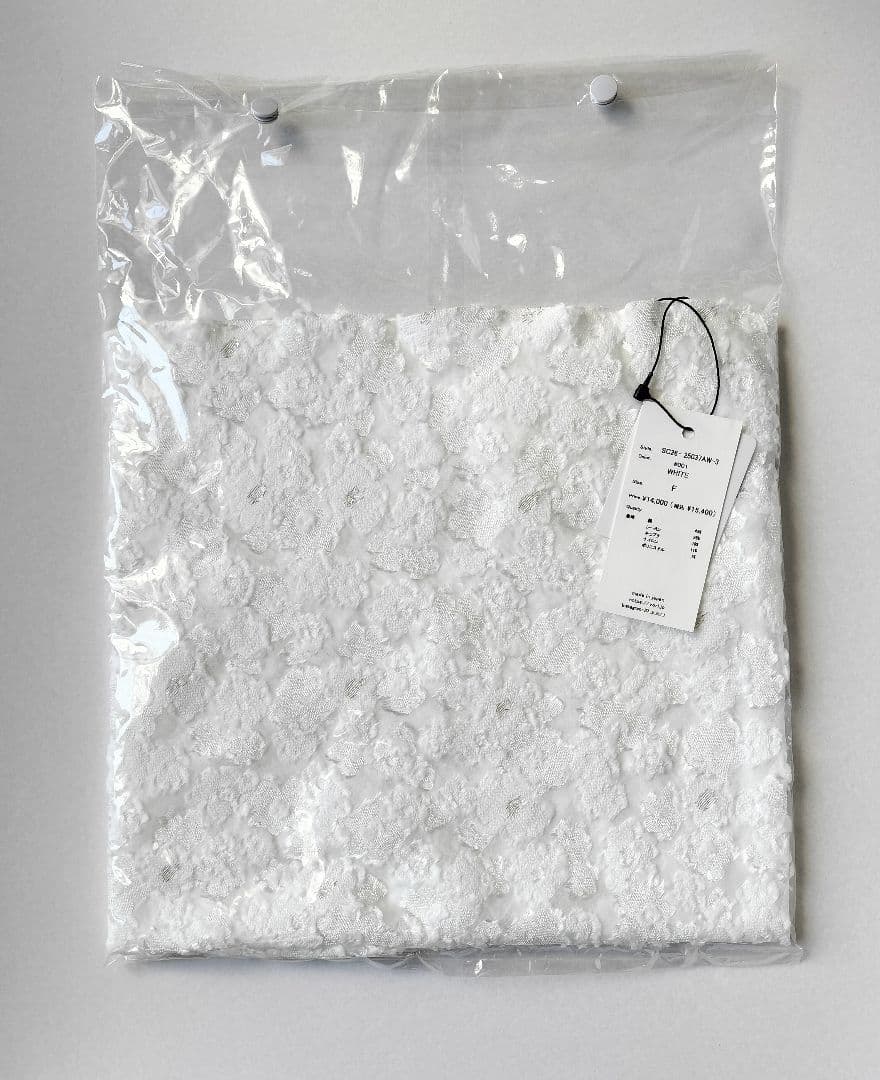 【新品未使用】shirocon レースジャガードストール【2025AW】