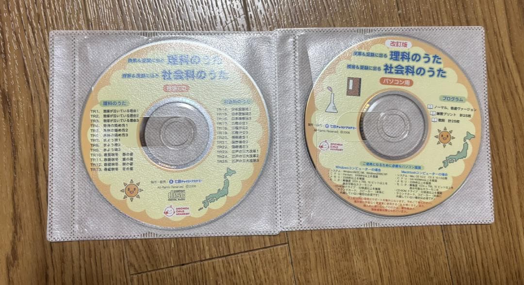 【８枚セット】授業＆受験に出る理科のうた・社会科のうたI・II・III・IV