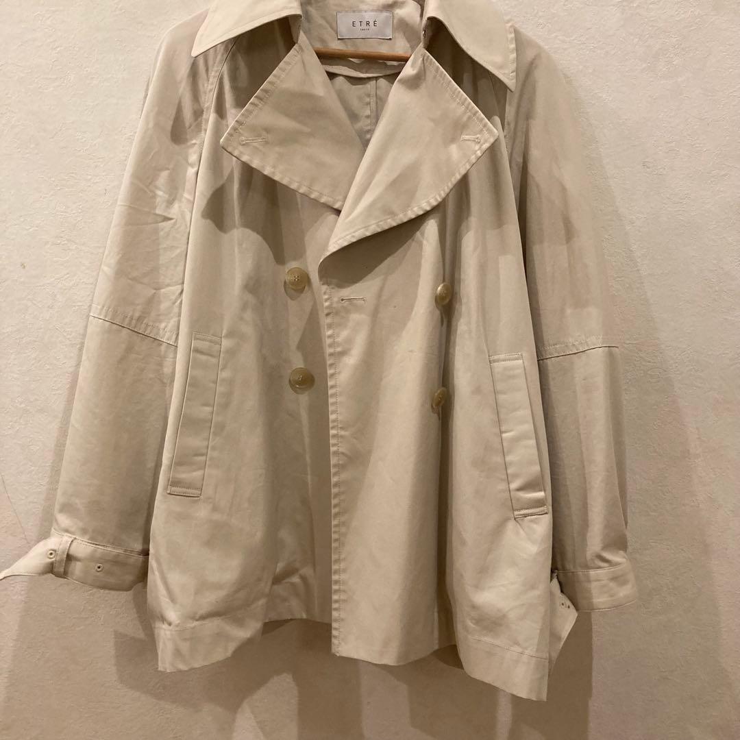 etretokyo 完売　ショートトレンチコート　アイボリーS