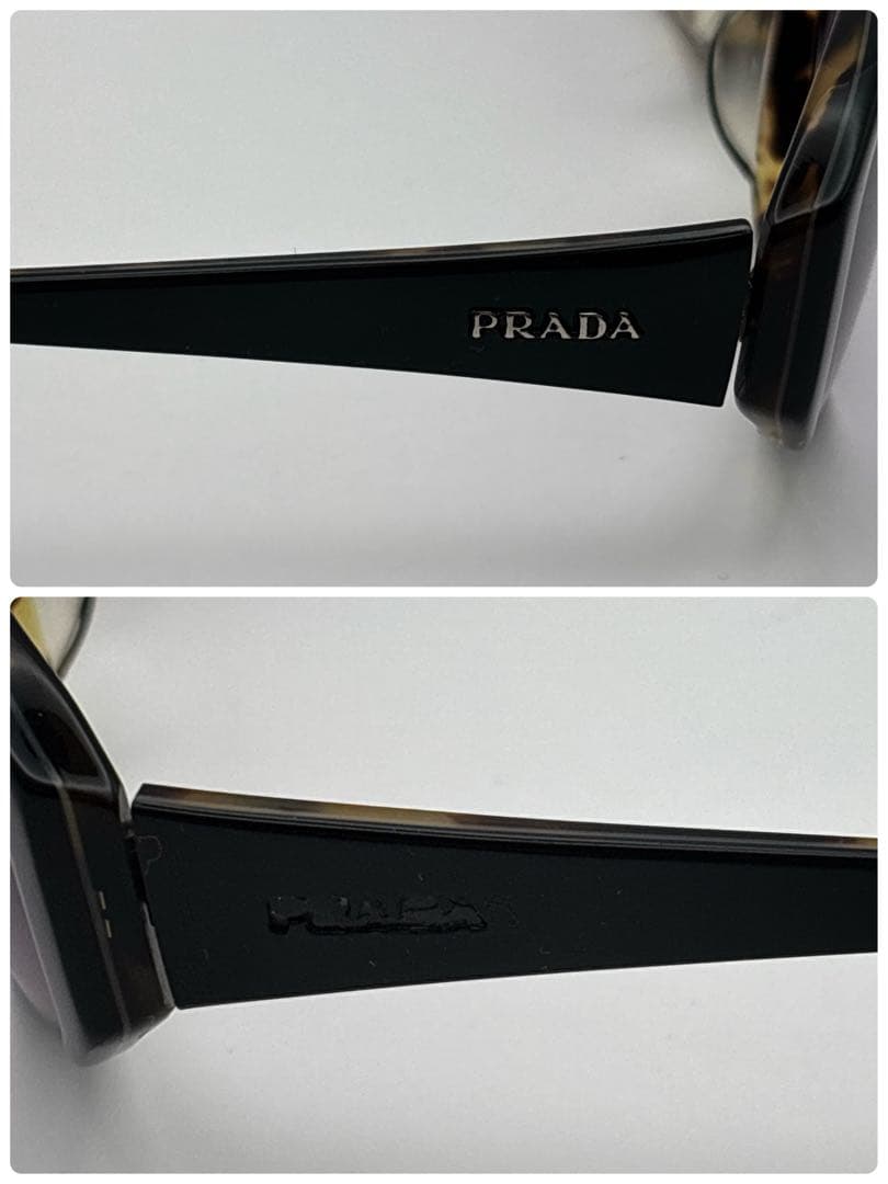 PRADA プラダ サングラス SPR21H べっこう 柄 オーバルサングラス