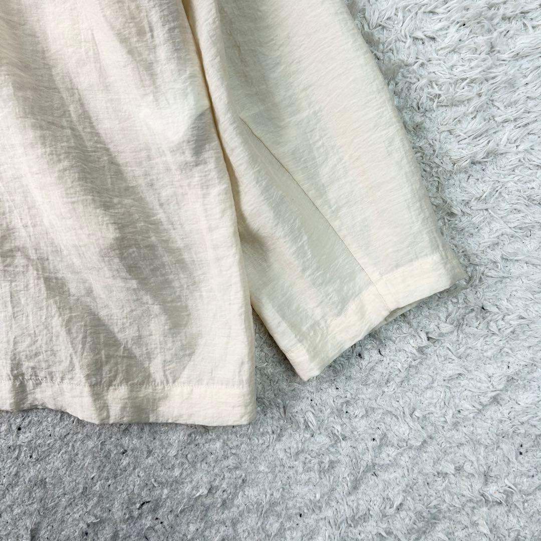 CLANE SHEER TAILORED SHIRT シルク混 M アイボリー