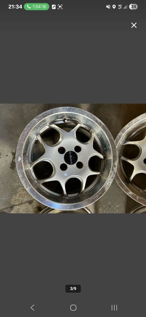 セルバッハ　深リム　15インチ　7J　+37 PCD100　4穴